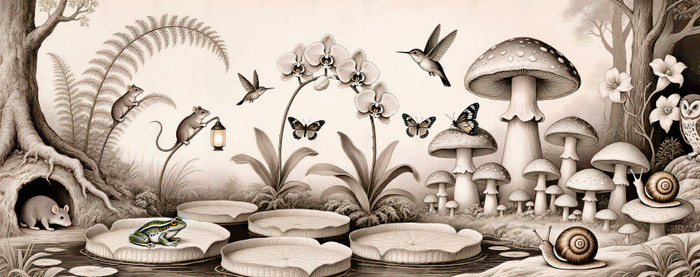 Mural - Pond Life (Per Sqm)