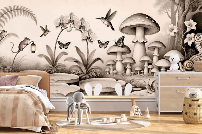 Mural - Pond Life (Per Sqm)