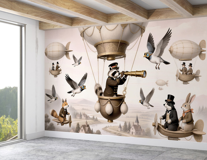 Mural - Skyward Squadron (Per Sqm)