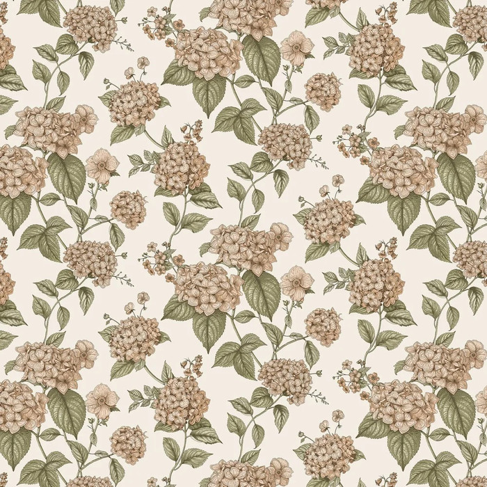 Hortensia - Coral / Green