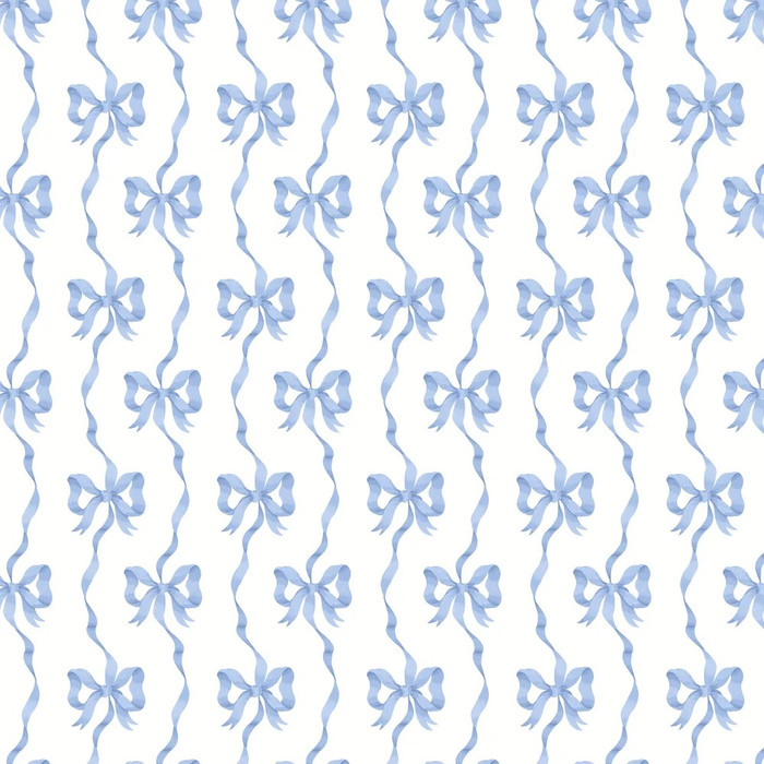 Ribbon Bow - Blue