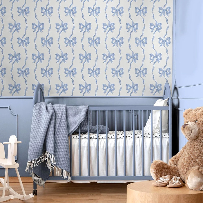 Ribbon Bow - Blue