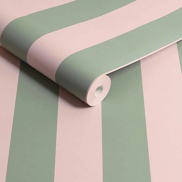 Canopy Stripe - Green / Pink