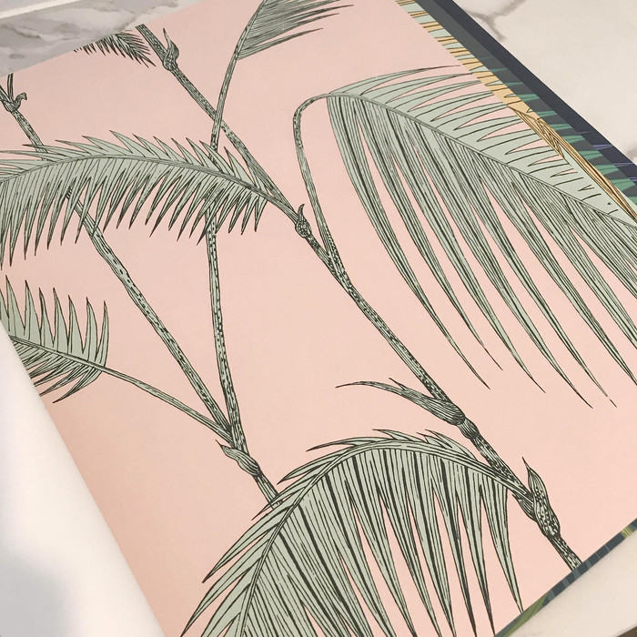 Palm Leaves - Pink / Mint