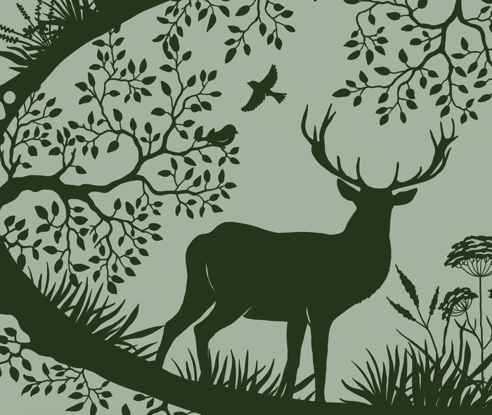 Mural - Nordic Nature Green (Per Sqm)