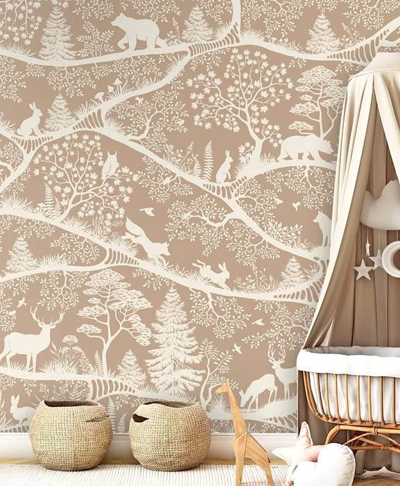 Mural - Nordic Nature Brown (Per Sqm)