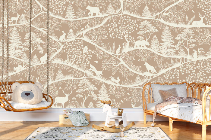 Mural - Nordic Nature Brown (Per Sqm)