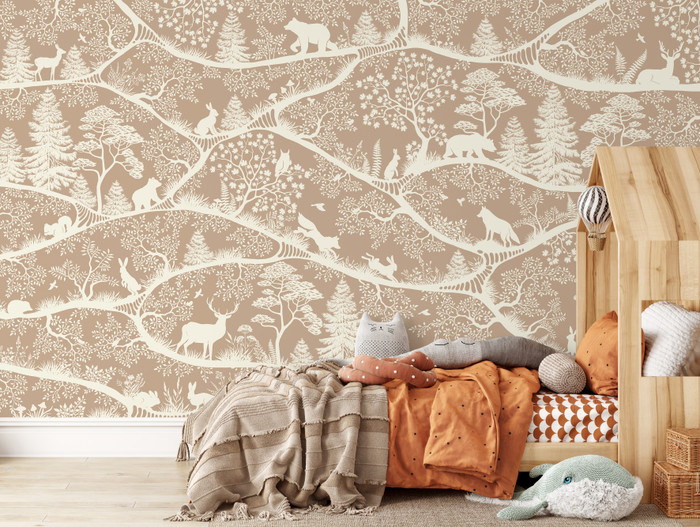 Mural - Nordic Nature Brown (Per Sqm)