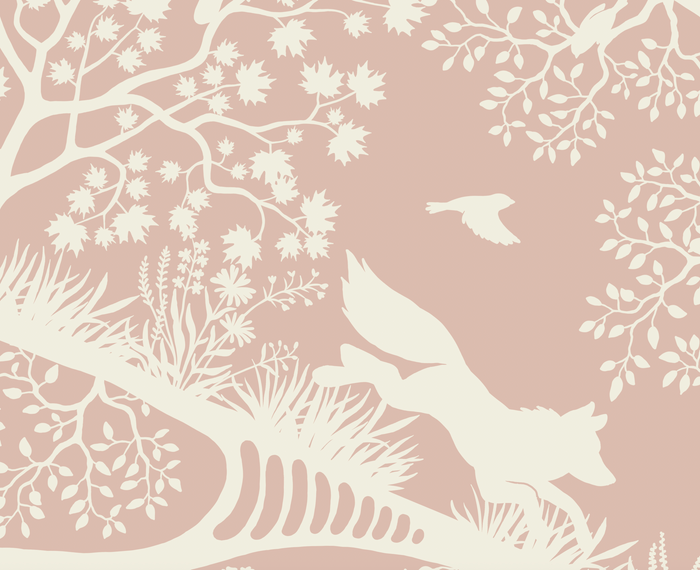 Mural - Nordic Nature Pink (Per Sqm)