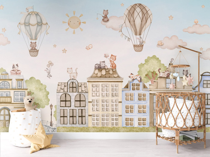 Mural - City Cats (Per Sqm)