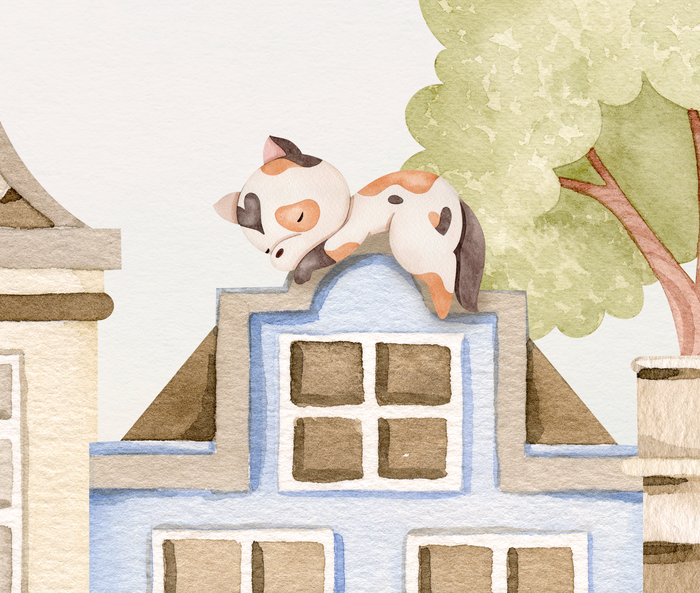 Mural - City Cats (Per Sqm)