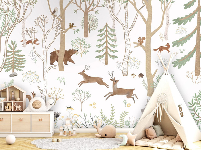 Mural - Frisky Forest Green (Per Sqm)