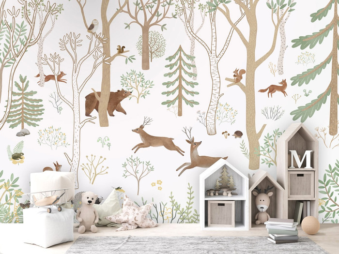 Mural - Frisky Forest Green (Per Sqm)