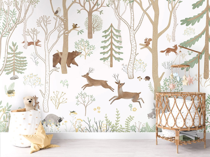 Mural - Frisky Forest Green (Per Sqm)