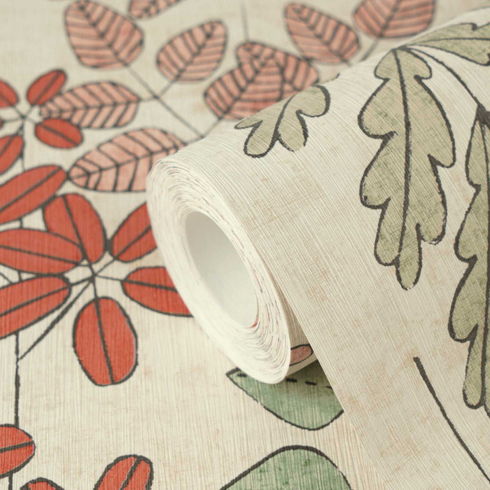 Nordic Leaves - Green / Orange