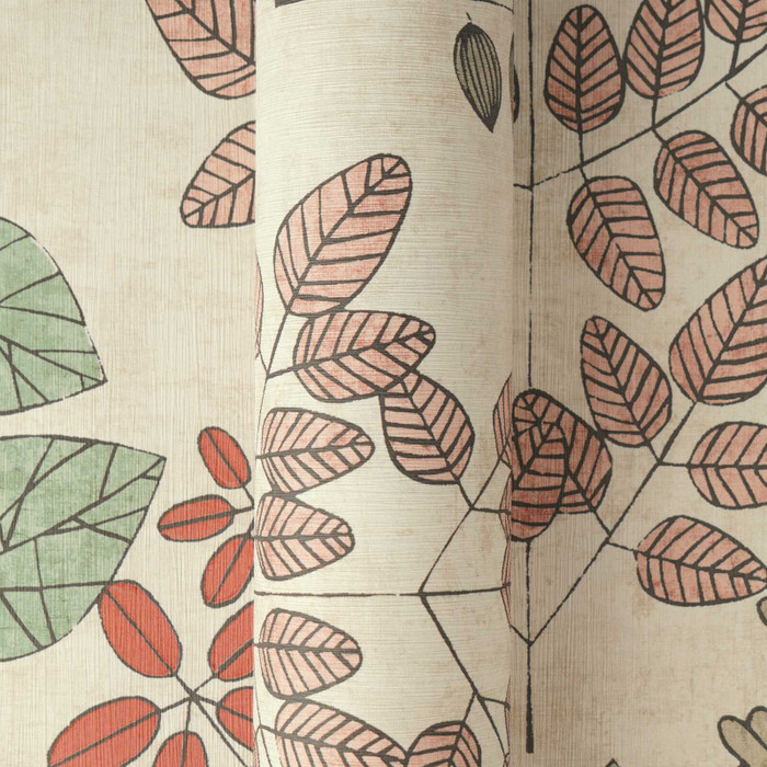 Nordic Leaves - Green / Orange