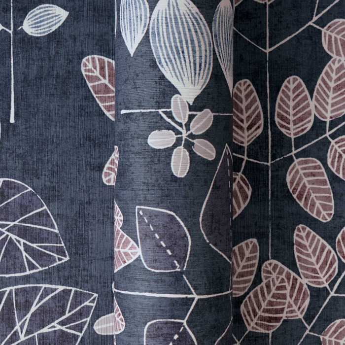 Nordic Leaves - Dark Blue