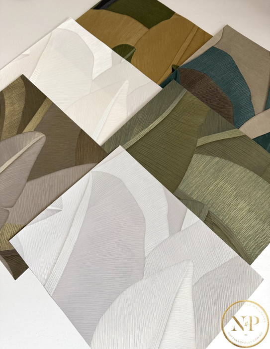 Plantain Leaf - Metallic Cream