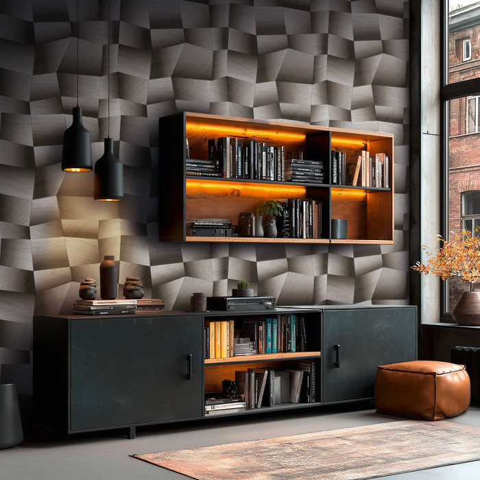 Op Art - Grey / Black