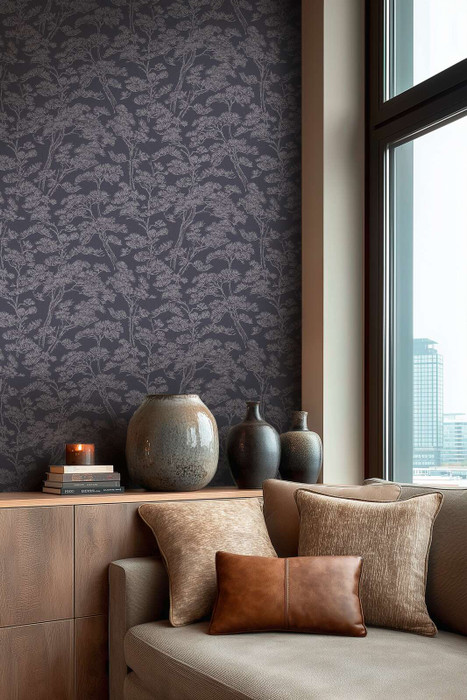 Rococo - Charcoal Blue