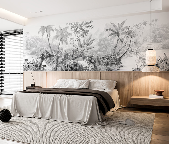 Mural - Jungle Dream Black (Per Sqm)