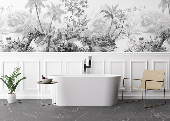 Mural - Jungle Dream Black (Per Sqm)