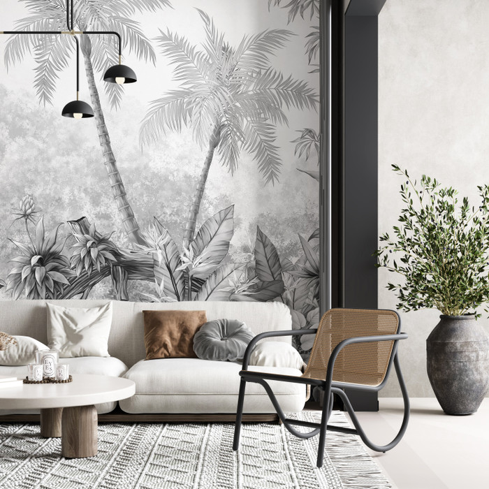 Mural - Jungle Dream Black (Per Sqm)