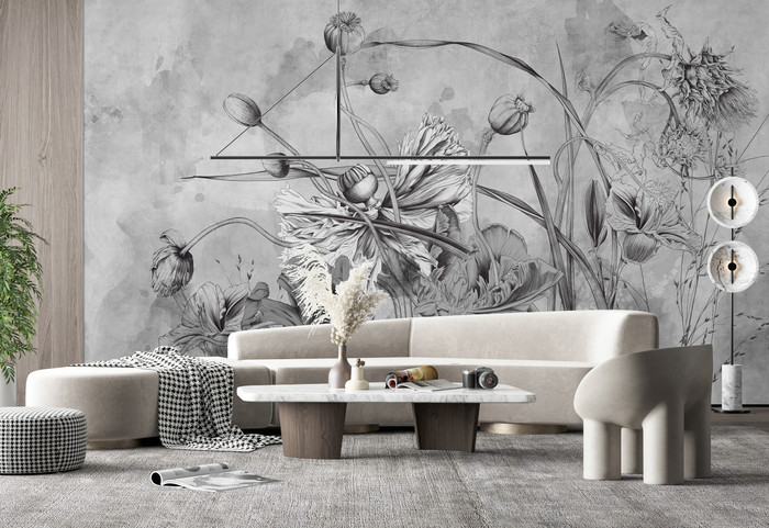 Mural - Flower Symphony 2 (Per Sqm)