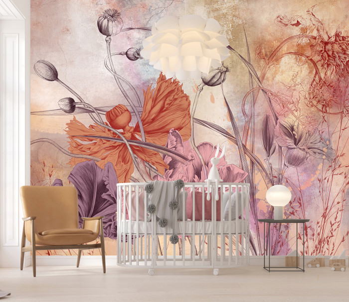Mural - Flower Symphony 3 (Per Sqm)