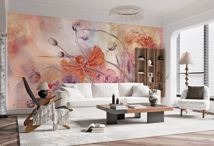 Mural - Flower Symphony 3 (Per Sqm)