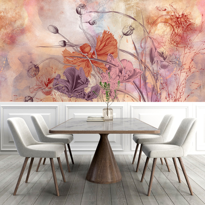 Mural - Flower Symphony 3 (Per Sqm)