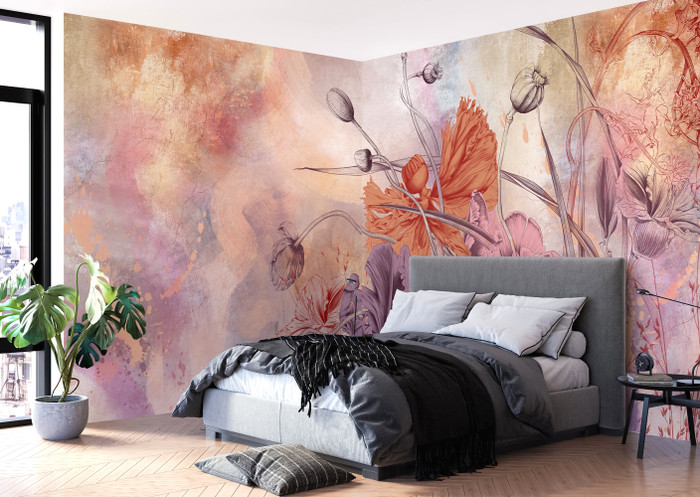 Mural - Flower Symphony 3 (Per Sqm)