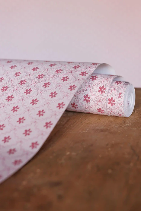 Daisy Scallops - Pink / Red