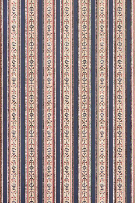 Folk Stripe - Navy Blue