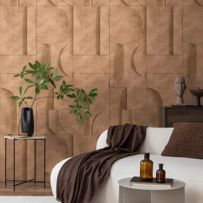 Panel - Relief Geo Brown