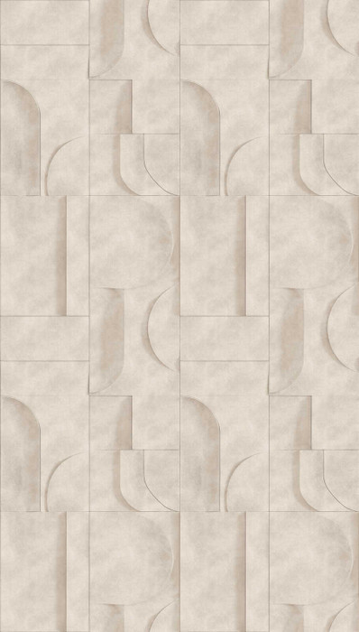 Panel - Relief Geo Cream