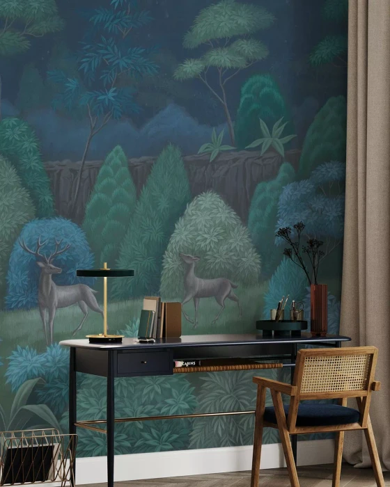 Mural - Nocturnal Symphony Nature (Per Sqm)