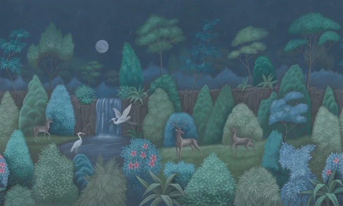 Mural - Nocturnal Symphony Nature (Per Sqm)