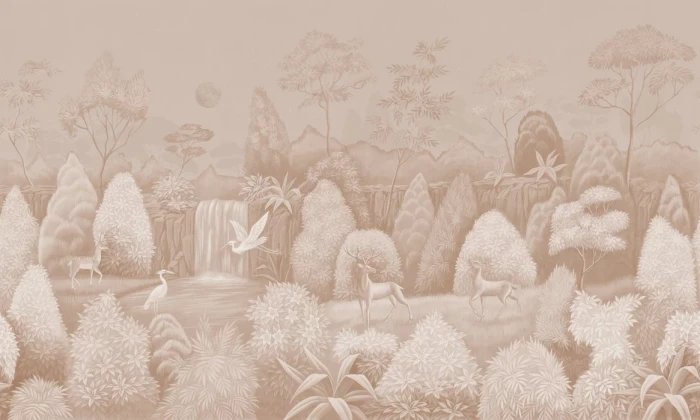 Mural - Nocturnal Symphony Sepia (Per Sqm)
