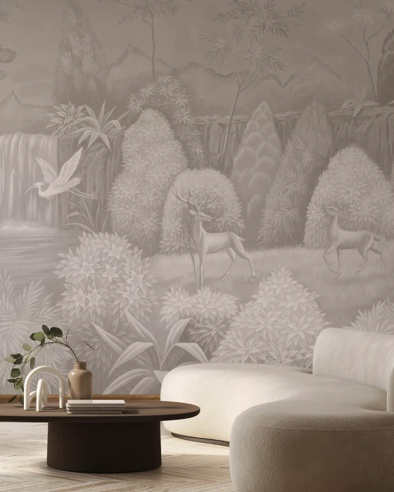 Mural - Nocturnal Symphony Beige (Per Sqm)