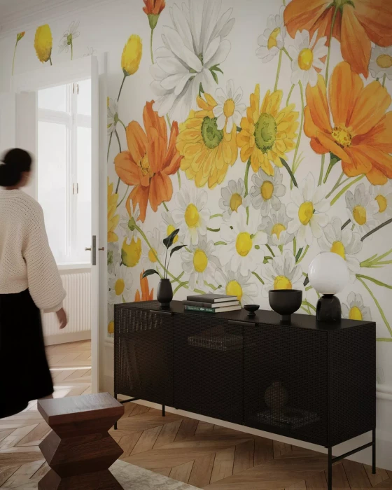 Mural - Sunny Wild Bouquet (Per Sqm)