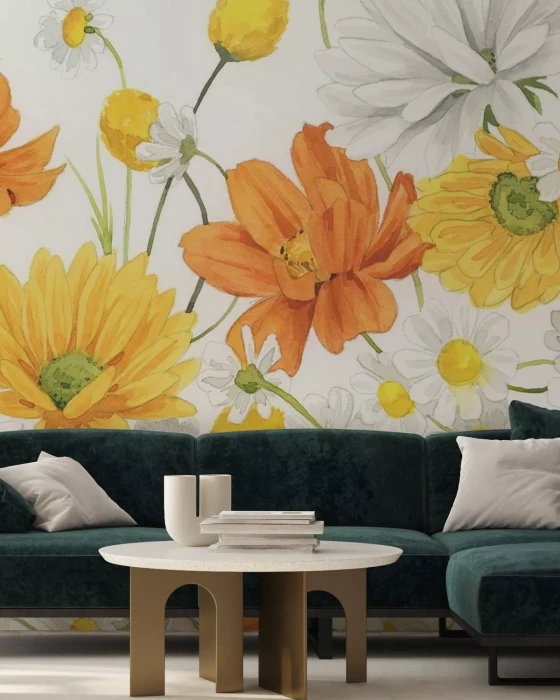 Mural - Sunny Wild Bouquet (Per Sqm)