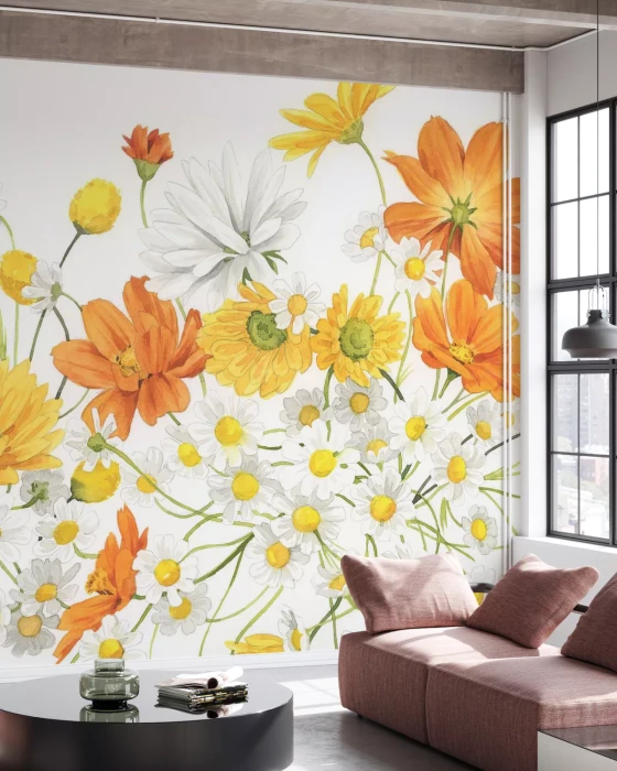 Mural - Sunny Wild Bouquet (Per Sqm)