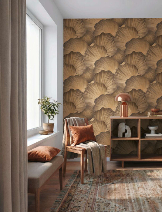 Serene Petals - Copper Brown