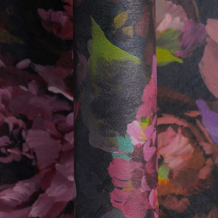Bloom - Charcoal / Pink