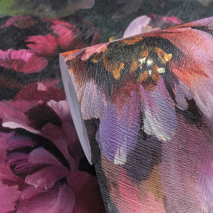 Bloom - Charcoal / Pink