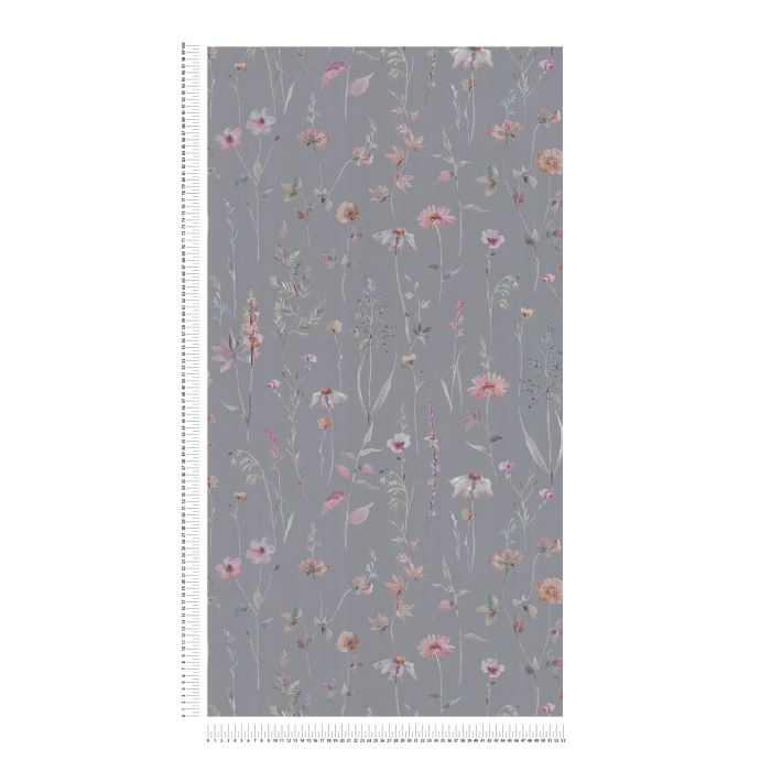 Ethereal Blooms - Grey / Pink