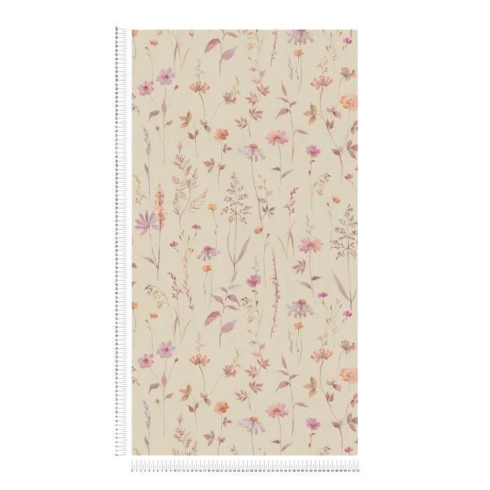 Ethereal Blooms - Beige/ Pink