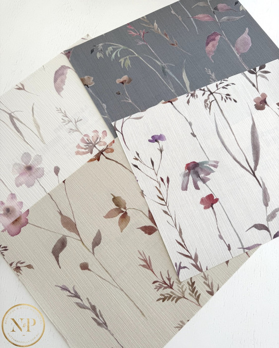 Ethereal Blooms - Ivory/ Pink