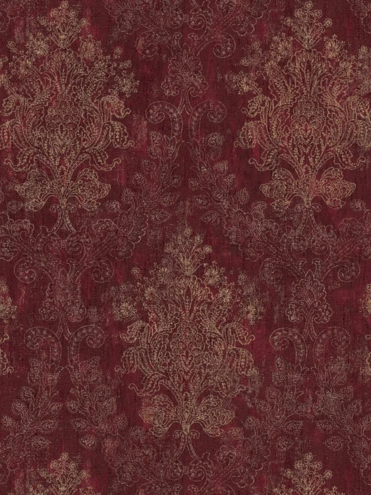 Gilded Damask - Rouge Red